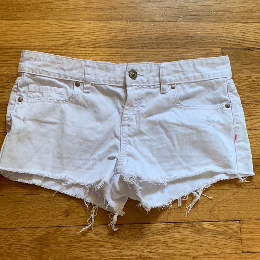 White Denim Shorts